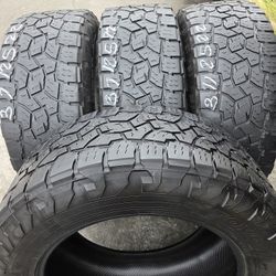 4 used tires Lt37x12.50r22 Toyo AT111 Open Country $380.00 all 4