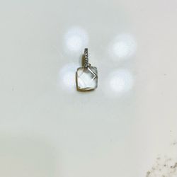 Natural Clear quartz charm