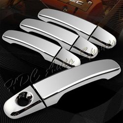 For 2010-2017 Chevy Equinox/Traverse Chrome Adhesive Door Handle Cover Cap Kit-(2-DHC-1212