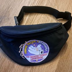 Vintage Walt Disney World Fanny Pack  Adjustable White Glove Belt Bag WDW 
