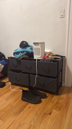 Black 5 Drawer Dresser