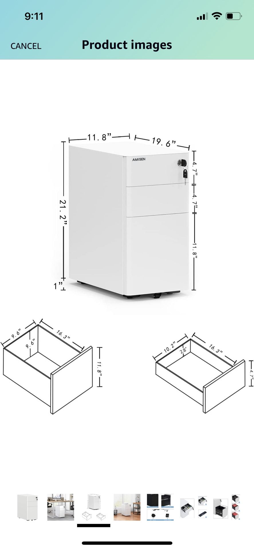 White File Cabinet