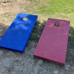 Cornhole Game Set Up 