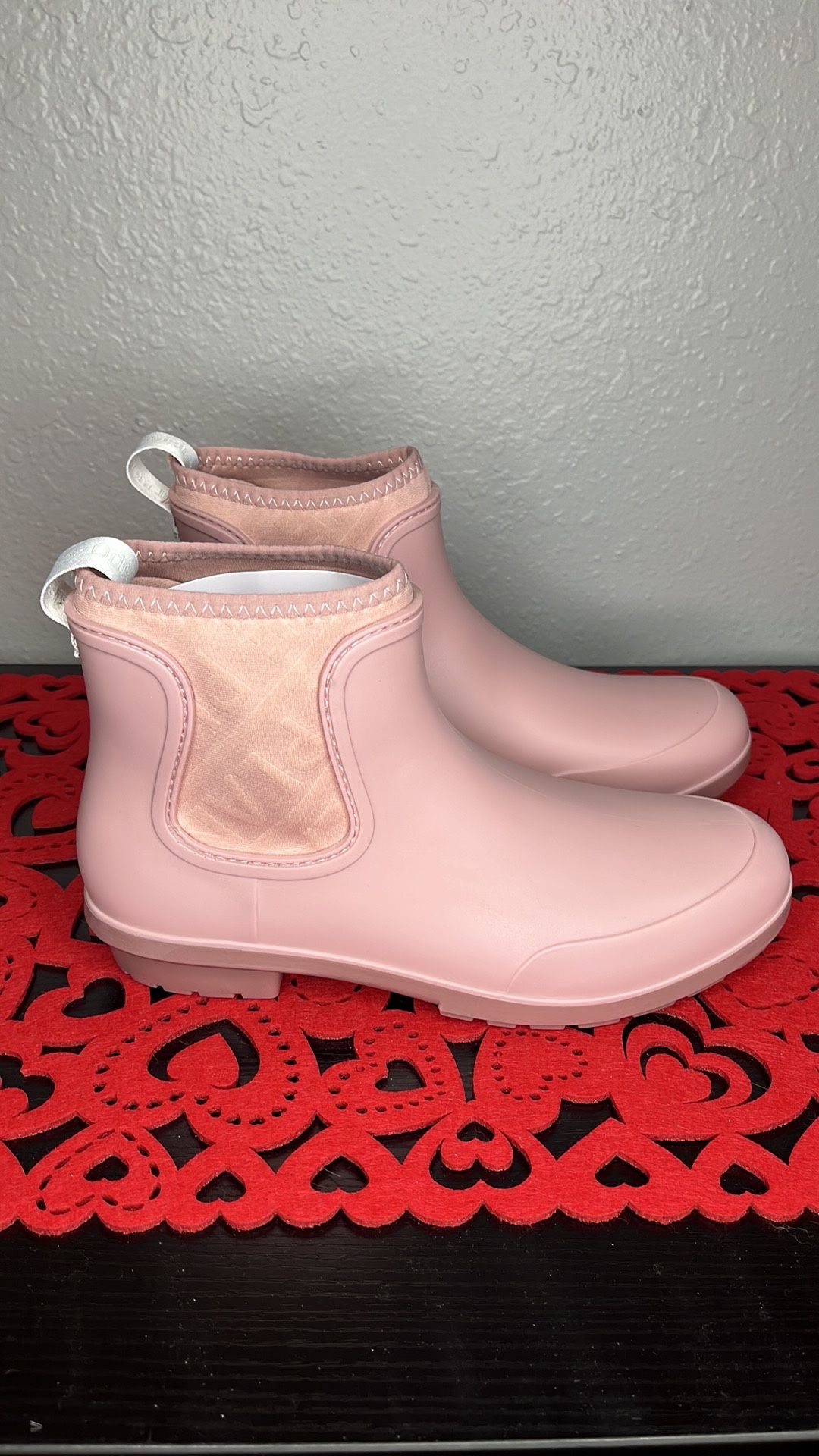 Women’s Planone Short Rain Boots Light Pink 10.5