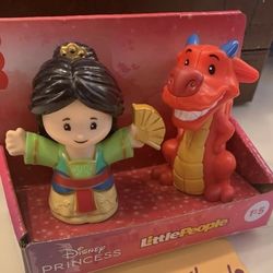Fisher Price Little People Mulan And Mushu HTF 
