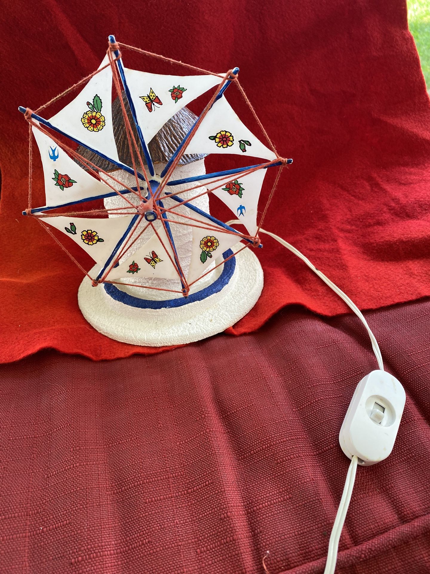 Greek Windmill Nightlight Imported From Greece