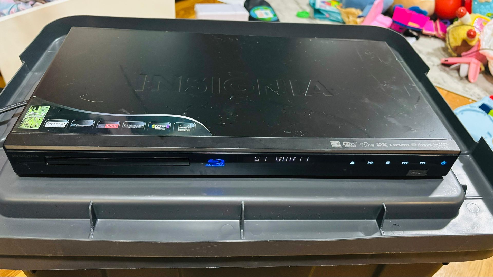 INSIGNIA NS-WBRDVD2 Blu-Ray Disc Player Wi-fi DVD HDMI - No Remote