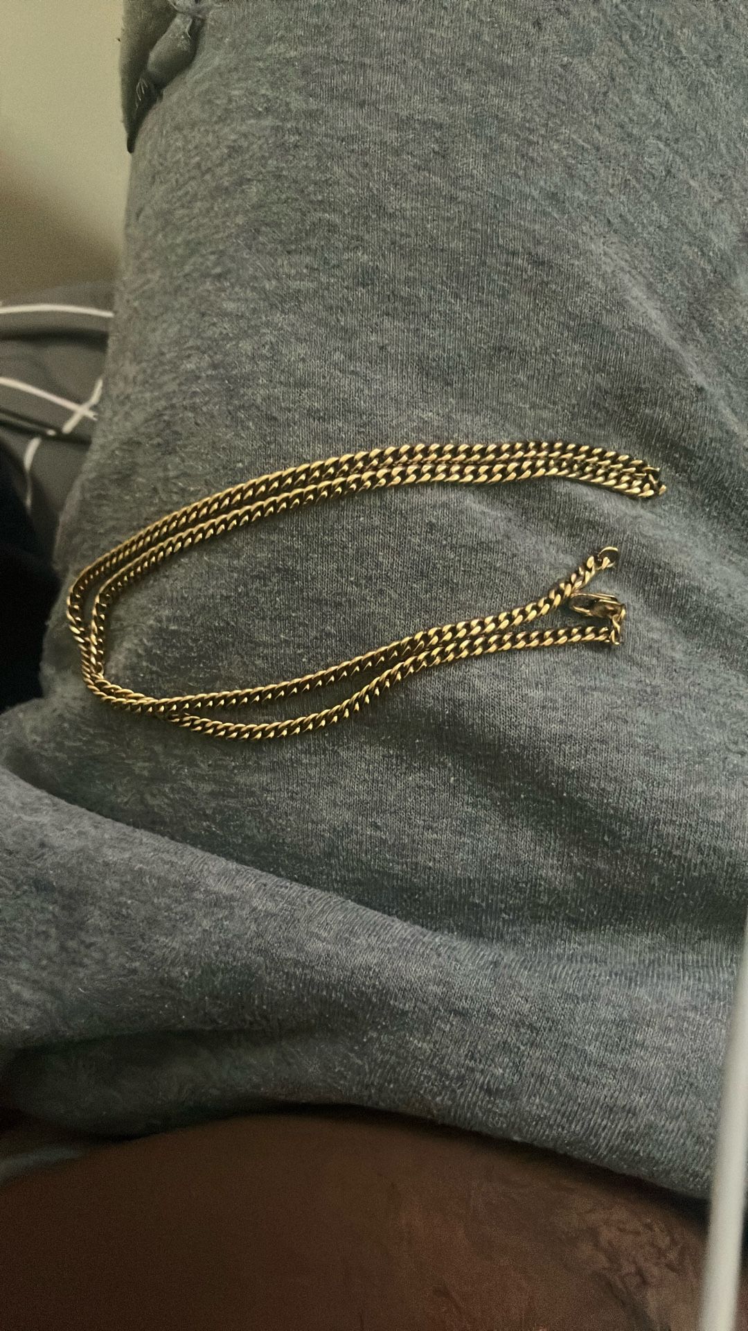 Gold Chain Link No Pendant