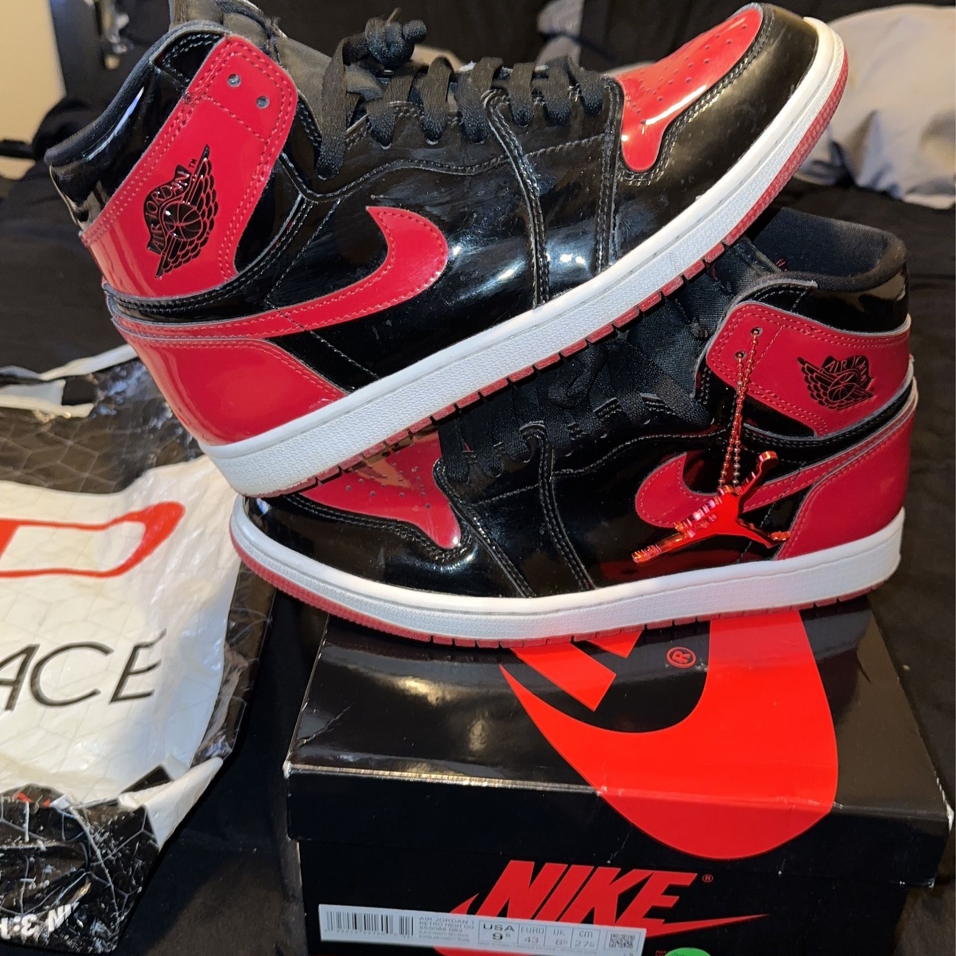 Patent Leather Jordan 1 Size 9.5