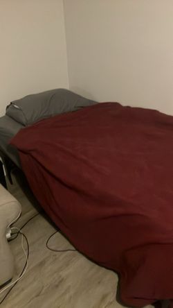 Bed frame and mattress (twin XL)