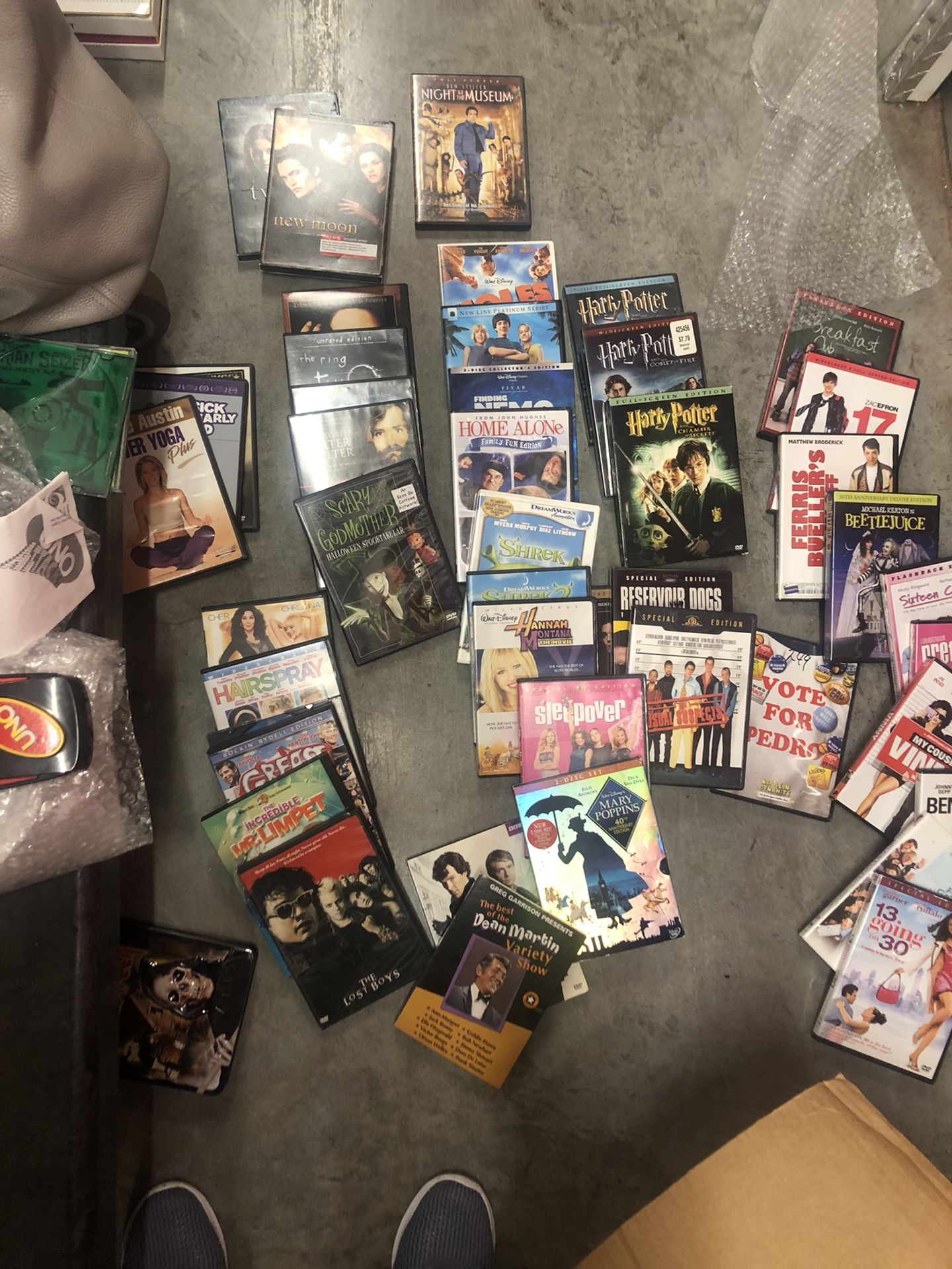 DVD movies assortment