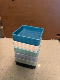 a set of small plates