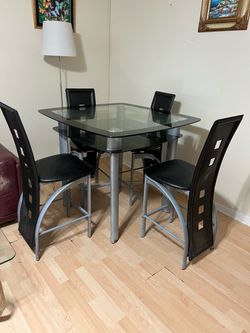 Sons 5 piece counter height dining set in black