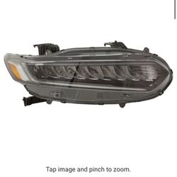 2018-2020 Honda Accord - Passenger Side Headlight, with Bulb, LED, Clear Lens