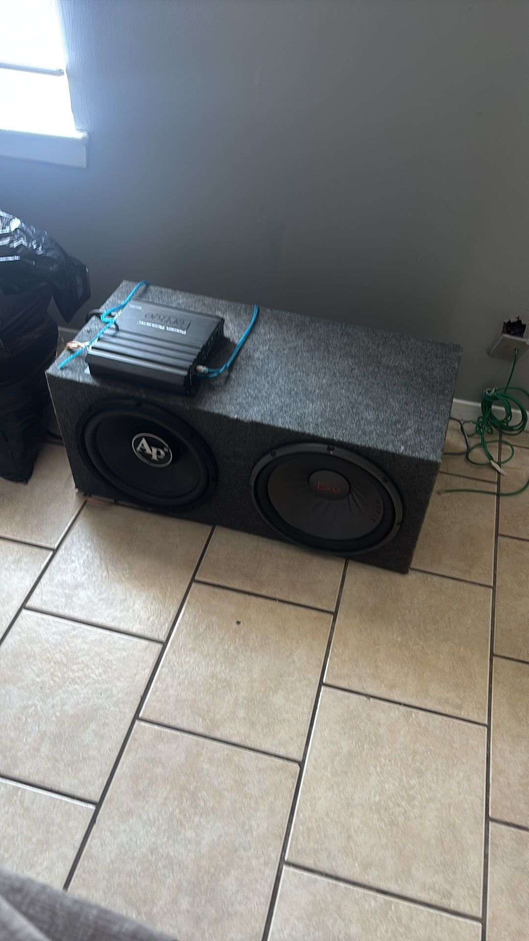 Speakers With Amp & Audio pipe 