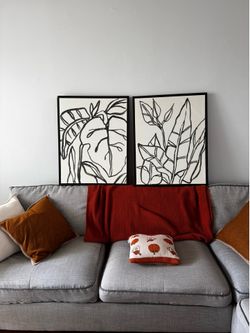Modern Botanical Wall Art Set – 24”x30”