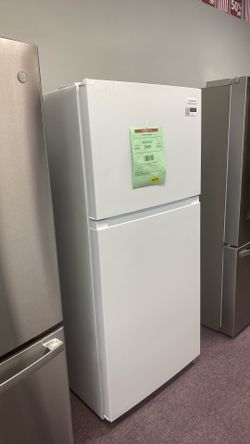 Frigidaire 1 year warranty -19 cu. Ft. Standard deep 30in wide Top- Freezer refrigerat Garage ready