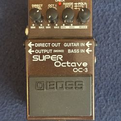 Boss SUPER Octave OC-3 Guitar Effects Bass Pedal Sound Accessory w/Original Box!