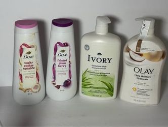 Body washes/ body sugar scrub/ soap bars