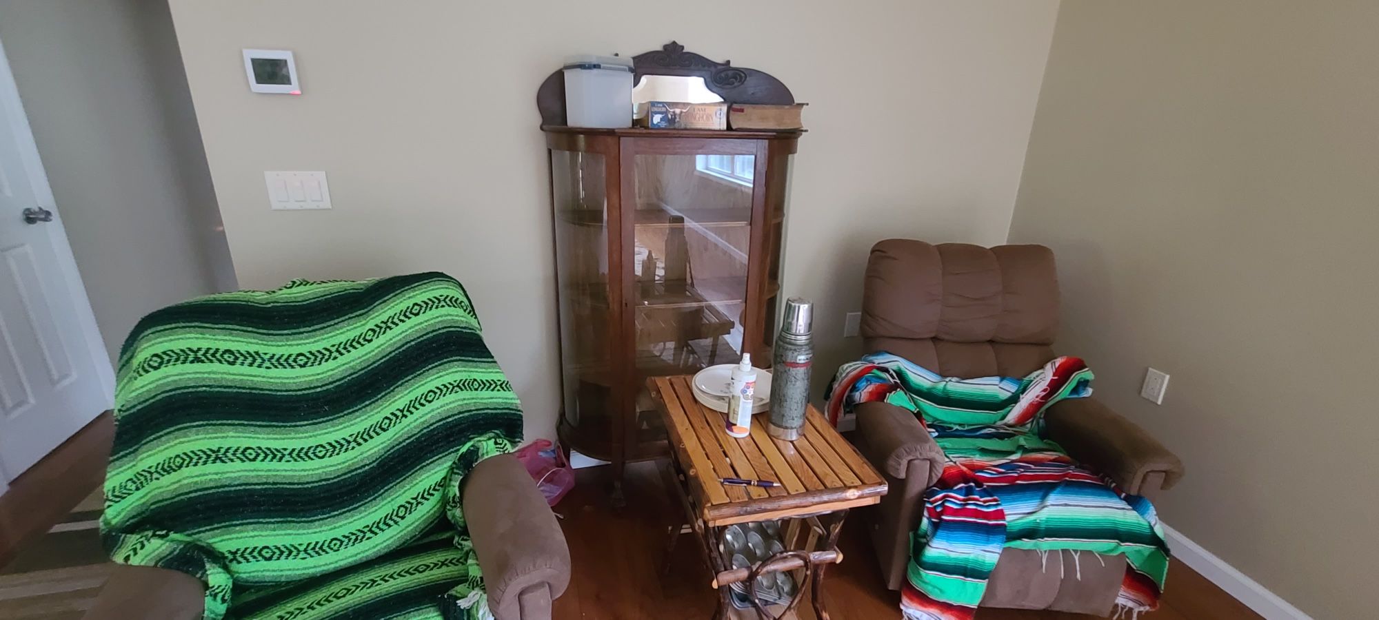 Antique Solid Oak China Cabinet