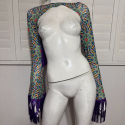 New 2xl sheer shrug top shirt festival rave hippie boho blouse