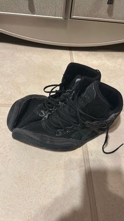 Black ASICS Wrestling Shoes