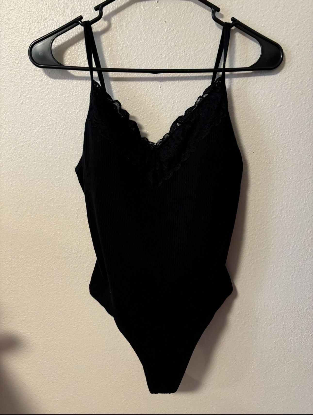 Womens Victoria Secret Pink Ribbed Bodysuit