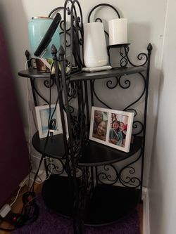 Wrought Iron corner shelves