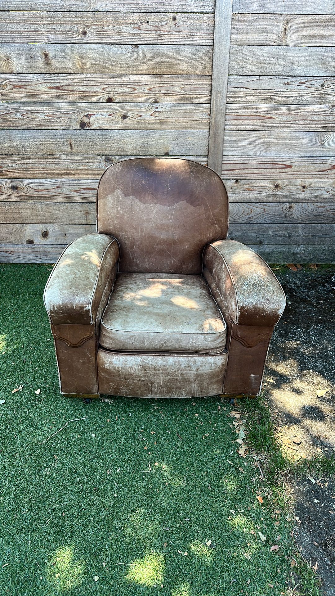 Antique Leather Club Chair (for Your Man Cave)