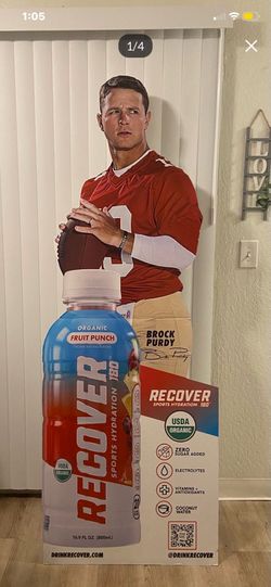 Recover 180 sports hydration Brock Purdy cutout! RARE!!!