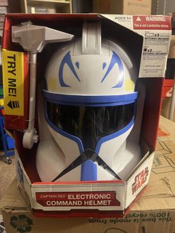 Star Wars Hasbro The Clone Wars Captain Rex Electronic Helmet w/ LED Antenna NEW