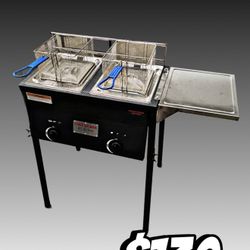 New Double Deep Fryer For Gas Propane 