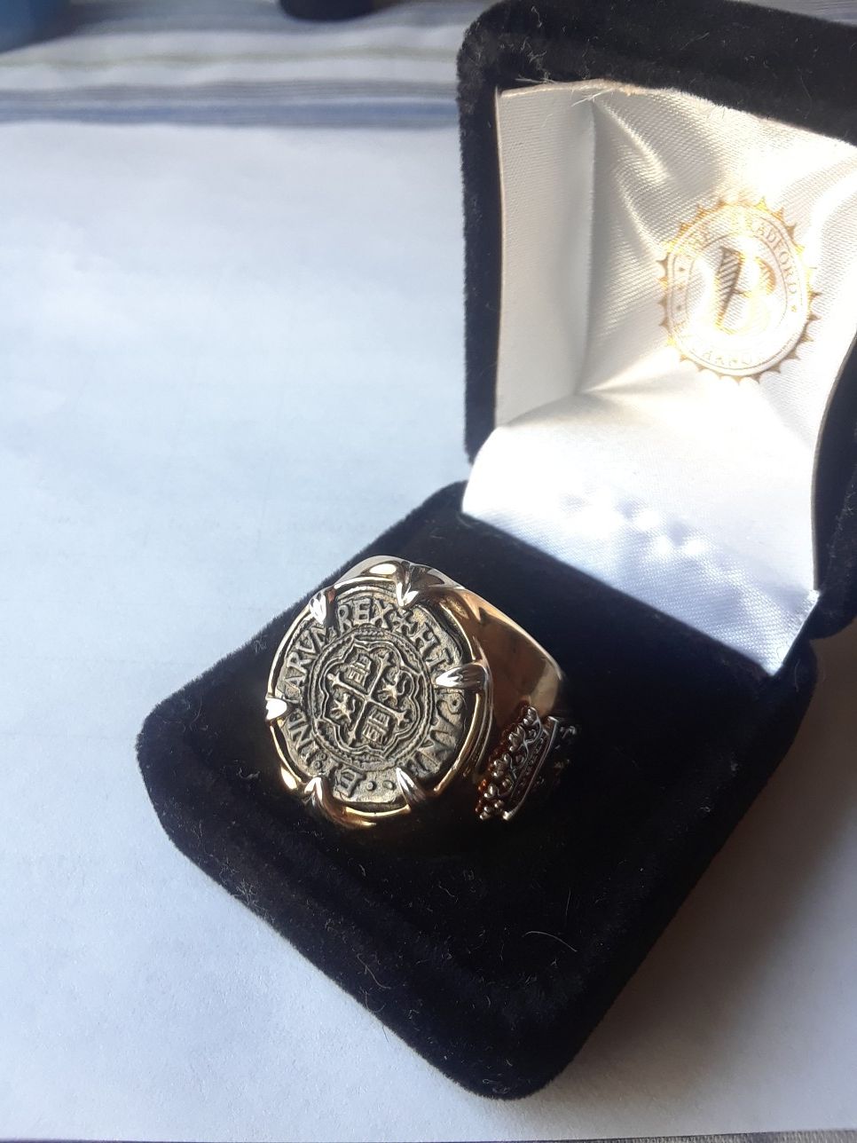 The Bradford Exchange Sao Jose Men's Ring Crafted From 17th Century Coin Silver