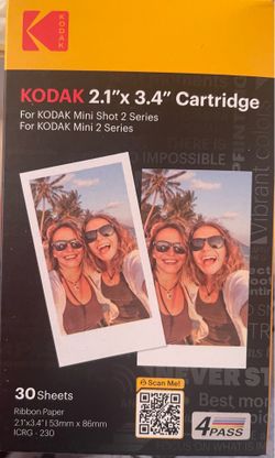KODAK cartridge w/ Bluetooth printing pink camera