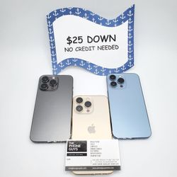 Apple iPhone 13 Pro - $25 Down To Take Home In Payments - NO CREDIT NEEDED