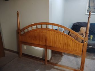 King size bed frame and headboard
