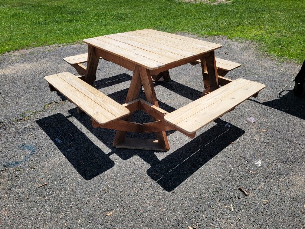4 sided picnic table, Wishing Wells, Chicken Coops