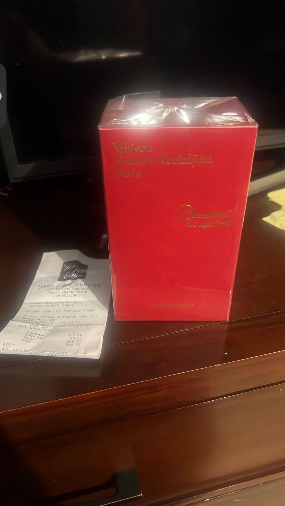 Baccarat cologne BRAND NEW