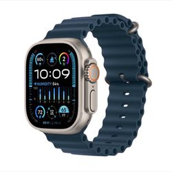 Apple Watch Ultra 2 With Titanium Blue Band + Cellular