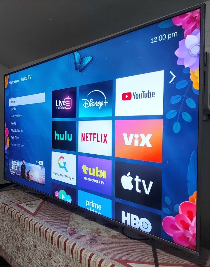 ⛔️SMART  TV   HISENSE   75"  4K  ROKU   LED  HDR   DOLBY   VISION   FULL  UHD  2160p⛔️ ( MAKE  AN OFFER   REAZONABLE  )  ⛔️FREE   DELIVERY ⛔️