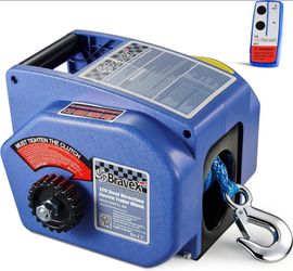 Bravex 12V Dual Direction Electric Trailer Winch