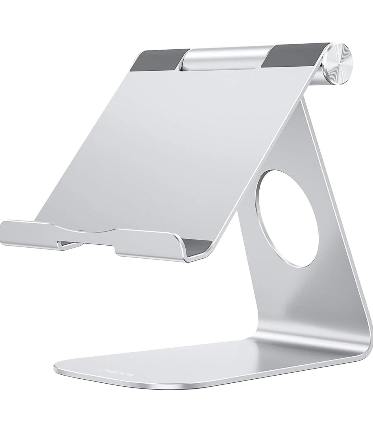 Tablet Stand Holder Adjustable, T1 Desktop Aluminum Tablet Dock Cradle Compatible with iPad Air/Mini, iPad 10.2/9.7, iPad Pro 11/12.9/13, Samsung Tab