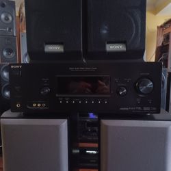 SONY STR-DG720 7.1 CHANNELS HDMI AV RECEIVER WITH 7.1 SONY KLH SPEAKERS $1000 FINAL PRICE 