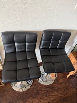 Black barstools set of two ๐ค