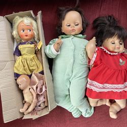 Antique And Vintage Dolls Lot