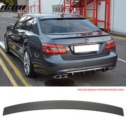 Fits 2010-2016 Benz W212 E-Class Sedan L Style Matte Black Rear Roof Spoiler Wing