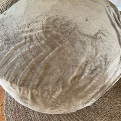 Large Beige Bean Bag 