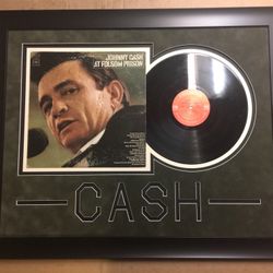 Johnny Cash. Record And Photo Frame