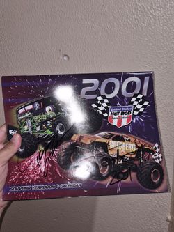 2001 USHRA Monster Truck Signed Souvenir Yearbook Calendar