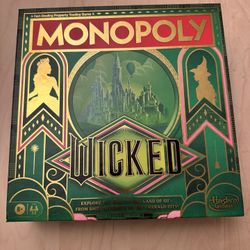Monopoly - Wicked - Gently Used. All Pieces Included